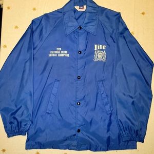 *Sold* Vintage 1984 Miller Lite x Baltimore Metro Softball Champions Jacket